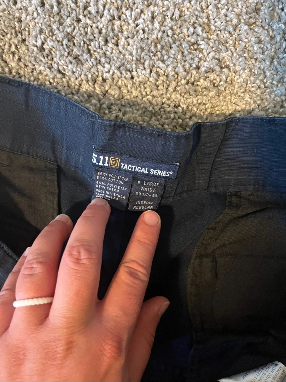 5.11 tactical series pants navy blue cargo pants XL police first responder